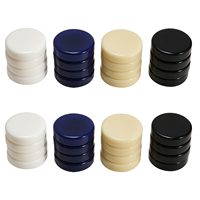 Ensemble de pièces de jeu en acrylique personnalisées en gros, jetons de jeu multicolores de qualité supérieure, faible MOQ disponible pour le backgammon et les dames