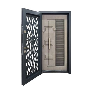 Puerta de Seguridad Metálica Marca Sofu, Diseño Moderno, Puerta de Entrada Exterior, Solución Completa para Proyectos - Product Image 5