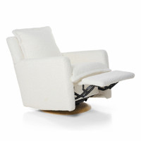 NOVA-Ensemble canapé inclinable électrique en laine d'agneau, fauteuil à bascule avec USB