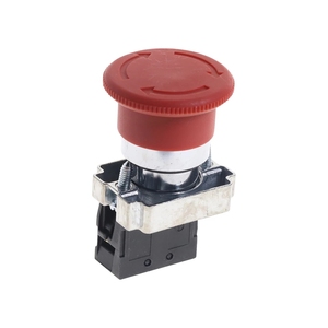 Botón de Parada de Emergencia Tipo Hongo Rojo NC de 22 mm XB2-BS542 10A con Protección IP67 para Uso Industrial - Product Image 3