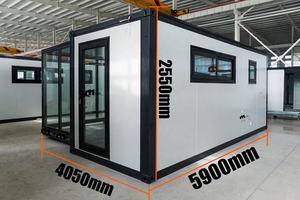 Maison conteneur préfabriquée <span class=keywords><strong>de</strong></span> 20 pieds, design unique, à déplacement facile, type « Granny Flat » - Product Image 4