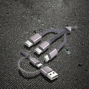 Cable <span class=keywords><strong>Micro</strong></span> <span class=keywords><strong>USB</strong></span> C 3 en <span class=keywords><strong>2</strong></span> Promocional para Regalo, Cable de Carga Flexible para Teléfono Móvil, Cable de Carga Rápida Retráctil - Product Image 5
