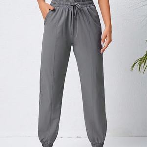 Pantalons de sport décontractés pour femmes grande taille OEM, taille élastique, amples, respirants, à séchage rapide, amincissants, pour la course à pied - Product Image 5