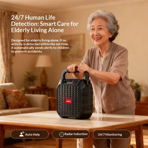 Altavoz portátil Newman V96W para personas mayores, con función de llamada de emergencia SOS, <span class=keywords><strong>karaoke</strong></span>, radio de gran volumen para bailes, de plástico - Product Image 5