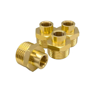 Adaptateur de tuyau d'arrosage en laiton massif sur mesure 3/4 GHT mâle x 1/4 NPT <span class=keywords><strong>femelle</strong></span> - Raccord de tuyauterie - Product Image 1