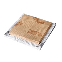 Papier d'emballage pour hamburger |   Emballage alimentaire en PE anti-graisse, recyclable, couleur personnalisée, en pâte de bois, pour la restauration rapide, le pain, la gelée, les biscuits