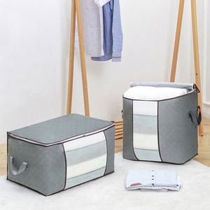 Sac de Rangement pour Couette de Placard, Housse de Rangement en Tissu Non-Tissé pour Vêtements, Sac d'Emballage de Bagages de Déménagement Grande Capacité - Product Image 5