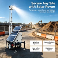 Remorque de sécurité solaire portable prenant en charge des caméras personnalisées pour un déploiement flexible dans les mines de charbon et sur les chantiers