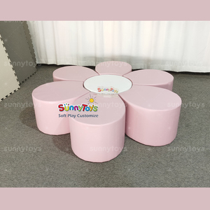 Ensemble de <span class=keywords><strong>piscine</strong></span> à balles en plein air pour enfants, <span class=keywords><strong>rose</strong></span> et blanc - Product Image 6