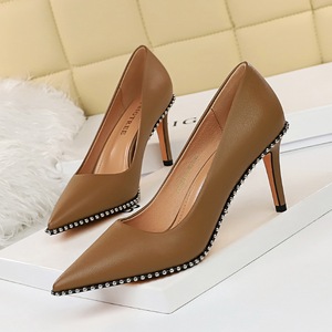 Chaussures à talons hauts sexy pour femmes, pointues, avec strass métalliques, grandes tailles 42-43, collection 2025 - Product Image 3
