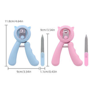 Kinghon <b>Pet</b> Hot Sale Stock High Quality Classic Professional Nail Claw Cutter Stainless Steel Scissors File Kit Dog Grooming - Product Image 4