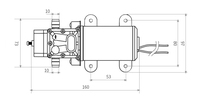 Zwo Kamoer-mini filtres à eau 12 volts, KLP40, usine chinoise, moteur RO, pompe à diaphragme auto-amortissant