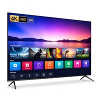 Téléviseur intelligent ultra-fin sans cadre 4K UHD QLED LED avec haut-parleur intégré 60Hz, 32-85 pouces, pour home cinéma