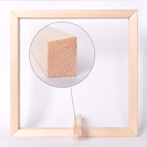 Bán buôn cổ điển A4 5x7 UV hiển thị hình ảnh thời trang gỗ hình ảnh tùy chỉnh MDF gỗ bên trong khung vải sơn A3 6x8 - Product Image 3