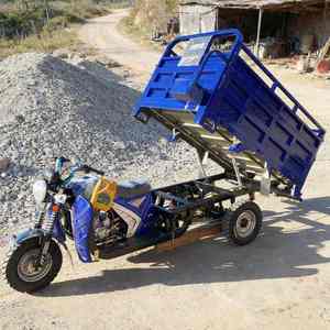 Tricycle agricole à trois roues >250cc, moto à essence avec side-car, benne ouverte motorisée - Product Image 6