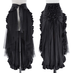 Robe médiévale à volants grande taille pour <span class=keywords><strong>femme</strong></span>, style steampunk gothique, victorienne, piratine, jupes mi-longues élégantes pour cosplay - Product Image 2