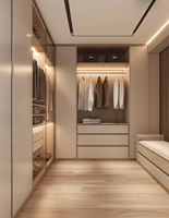 Armoire sur mesure en bois massif de qualité supérieure, moderne, pour dressing, chambre d'appartement, mobilier de maison, design gratuit, haut de gamme