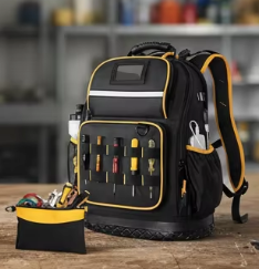 Sac à dos d'électricien professionnel portable avec logo personnalisé, base en caoutchouc robuste, ceinture durable, ensembles d'outils, sacs et kits - Product Image 6