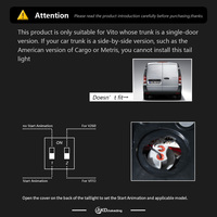Feux arrière AKD pour Mercedes-Benz W447 Vito : feux de brouillard, feux de recul, feux de jour (DRL) et clignotants – Accessoires automobiles