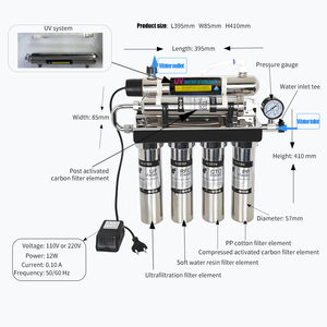 6-Giai Đoạn Hộ Gia Đình Nhà Bếp Than Hoạt Tính Mềm Nước Siêu Lọc UV Trực Tiếp Uống Máy Lọc Nước Lọc Nước - Product Image 2