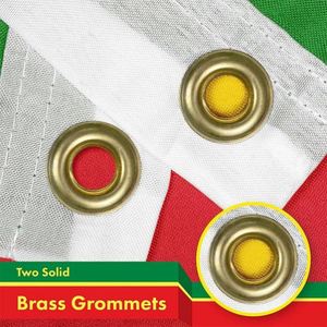 Drapeau du Sénégal 3x5 pieds en aluminium, impression numérique, double couture, pour campagnes électorales, événements et célébrations, vente en gros - Product Image 5