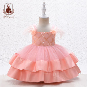 Yoliyolei New Snowflake Kids, Girl Dress Wedding Big Bow Girls abiti da festa per 2 anni Floral Baby Girl Dress <span class=keywords><strong>3</strong></span> <span class=keywords><strong>mesi</strong></span>/ - Product Image 5