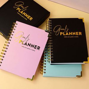 Custom Private Label A5 Spiral Weekly Wellness <b>Goal</b> Workout Diary Journal <b>Planner</b> Agenda Notebook - Product Image 1