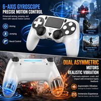 Manette de jeu sans fil YZC-036 BT pour PS5, avec batterie 1000 mAh, joystick P5, audio, double vibration moteur et capteur de mouvement 6 axes