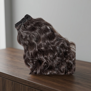 Cheveux humains vierges indiens bruts ondulés non traités couleur naturelle 24'' Extensions de tissage de cheveux ondulés profonds de qualité supérieure - Product Image 2