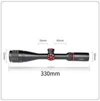Lunette de visée optique T-EAGLE SR 3-9X40 AOIR avec illumination rouge et verte, durable, longue portée, pour la chasse, avec accessoires