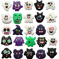 Adorno de PVC para Zuecos de Halloween, Hebilla Decorativa para Zapatos, Clip de Plástico, Accesorio DIY para Jardín, Fantasma, Calavera, Murciélago, Monstruo A2-111 China