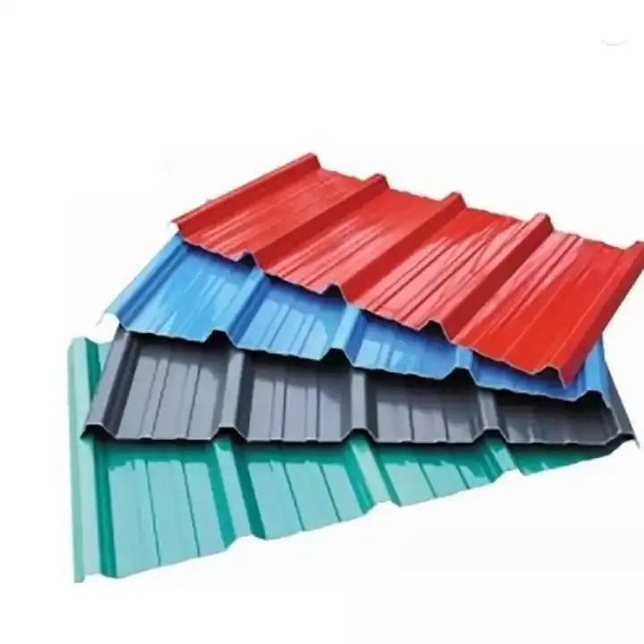 도매 저렴한 골판지 금속 하우스 사이딩 색상 코팅 아연 도금 알루미늄 아연 지붕 시트 컬러 지붕