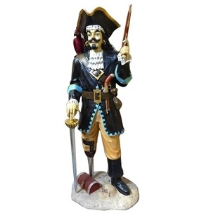 Customize <strong>Life</strong> <strong>Size</strong> Resin <strong>Statue</strong> Model Polyresin <strong>Pirate</strong> Captain <strong>Statue</strong> for Home Outdoor Decoration - Product Image 3