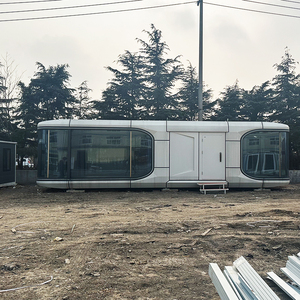 Không gian sang trọng nhà viên nang 40ft phòng khách sạn thép vận chuyển <span class=keywords><strong>container</strong></span> gỗ để sử dụng cửa hàng văn phòng nhà phòng ngủ biệt thự căn hộ - Product Image 2