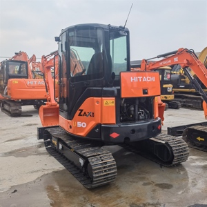 Modèle 2023, Bonnes Performances, À Vendre : Excavatrice Hitachi ZX50u 5 Tonnes CE EPA d'Occasion, Moteur, Boîte de Vitesses, Pompe, Roulement, Faible Nombre d'Heures de Fonctionnement - Product Image 4