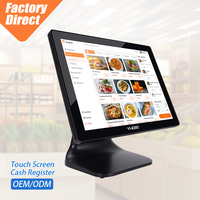 Caisse enregistreuse électronique à écran tactile de 15 pouces, système double Windows Android, machine POS, Wi-Fi intégré et Bluetooth en option