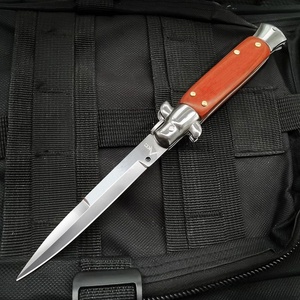 سكين تكتيكي بمقبض خشبي إيطالي OEM للاستخدام الخارجي، شفرة 13 بوصة من الفولاذ المقاوم للصدأ، سكاكين للتخييم والتنزه والبقاء على قيد الحياة - Product Image 6
