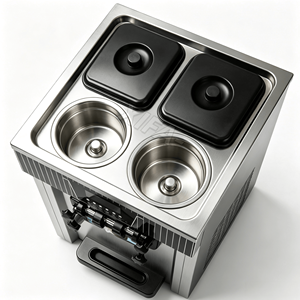 Máquina de Helados Comercial Independiente con Tolva Grande de 2x6L, Congelación Rápida y Rendimiento Estable para Heladería - Product Image 6