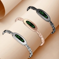 Bracelet intelligent rose gold, tracker d'activité IPS, moniteur de fréquence cardiaque, de sommeil et de stress, bracelet santé pour femmes