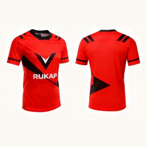 Maglia Arbitro Rugby Ufficiale Divisa Giudice di Contatto Top Arbitro Rugby Nero Giallo Abbigliamento Sportivo Professionale per Arbitri di Partita - Product Image 5