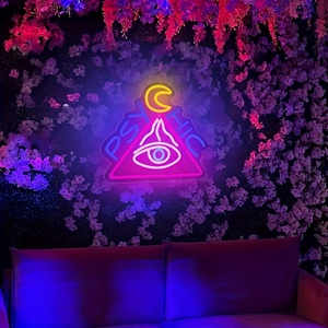 Neonawall Factory Direct - Lumière néon « Œil Tout-<span class=keywords><strong>Voyant</strong></span> » - Lampe murale LED pour décoration mystique, bar, café et usage commercial - Product Image 3