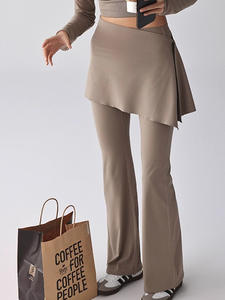 Pantalones de Yoga de Cintura Alta para Mujer, Talla Grande, Levanta Glúteos, Culottes Largos, Cintura Elástica, Resistentes a las Arrugas, Nailon/Spandex - Product Image 5