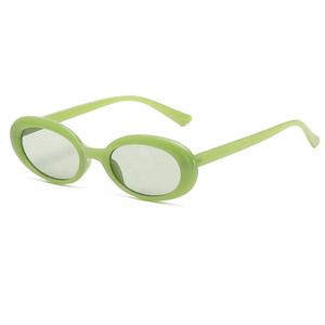 <span class=keywords><strong>2023</strong></span> femmes vente chaude coloré mode <span class=keywords><strong>lunettes</strong></span> de soleil à la mode UV400 lentilles cadre ovale bleu blanc or rouge nouveau Style <span class=keywords><strong>lunettes</strong></span> de soleil - Product Image 3