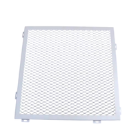 Plafond suspendu en treillis métallique, plafond suspendu en métal déployé, plafond en acier déployé, dalles de plafond métalliques thermolaquées