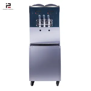 Pasmo S970T — machine à glace automatique en acier inoxydable, support, batteur, italien, pour 3 parfums