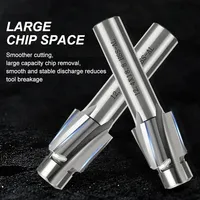 Fraise à défoncer HSS revêtue de TiAlN M3-M12 à 4 cannelures, outil de fraisage de guidage, fraise de défonçage pour routeur CNC OEM 60HRC