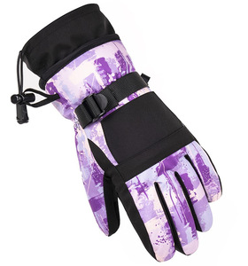 Gants de ski d'hiver pour femmes coupe-vent compatibilité avec écran tactile résistant au froid gants chauds épaissis remplis de duvet pour le snowboard - Product Image 5