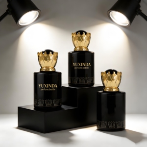 <span class=keywords><strong>Bottiglie</strong></span> di Vetro per <span class=keywords><strong>Profumo</strong></span> Rotonde da 50ml 2026, Flacone di Lusso Nero Vuoto per <span class=keywords><strong>Profumo</strong></span> con Confezione - Product Image 3
