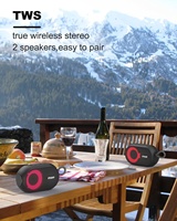 Inwa RGB taşınabilir bluetooth hoparlör kablosuz açık küçük su geçirmez hoparlör Stereo ses ile el ücretsiz çağrı 5W 7H ev için