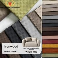 Tissu d'ameublement 180 g/m² épais 100 % polyester 147 cm, velours gaufré imprimé sur mesure, résistant à l'abrasion pour canapés